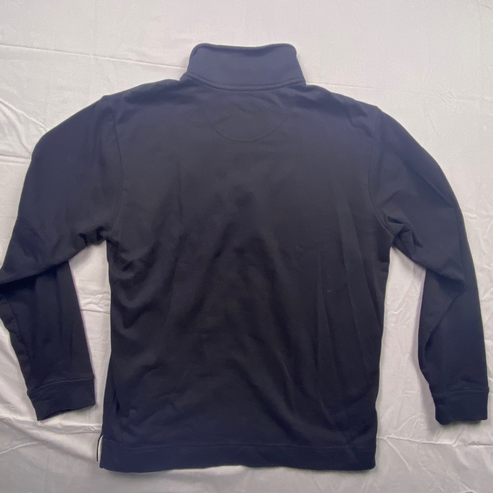 The Black Dog Vintage Collection 1/4 Zip Pullover Sweatshirt Mens Large Black - Picture 5 of 11